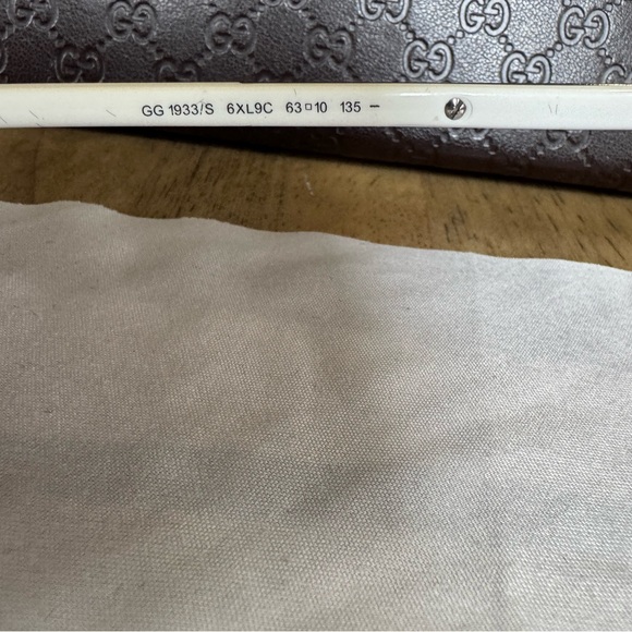 Gucci White Frame Gradient Lens Aviator Mens Sunglasses - Picture 8 of 12